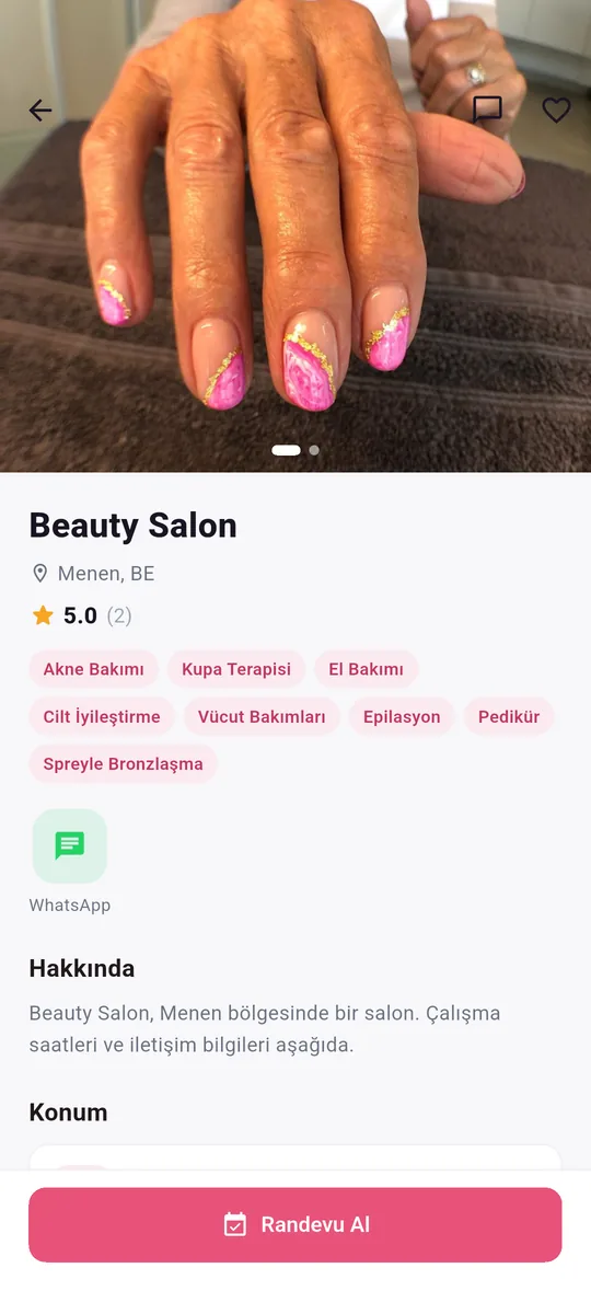 LocalBeautys app — Salon hakkında her şey